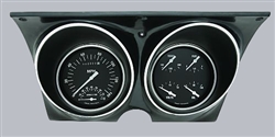 Image of 1967 - 1968 Firebird Dash Instrument Cluster Housing with Black Gauges, Custom OE Style