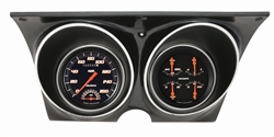 Image of 1967 - 1968 Dash Instrument Cluster Housing with Gauges (Velocity Black), Custom OE Style