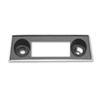 Image of 1967 - 1968 Firebird Radio Face Plate, Black and Chrome OE Style