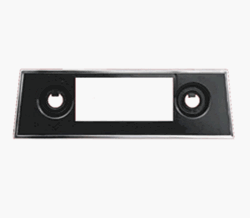 Image of 1967 - 1968 Firebird Radio Bezel Plastic Black and Chrome for Aftermarket Stereos