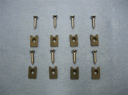 Image of 1967 - 1969 Firebird Speaker Grilles Hardware Set, Kick Panel, Mount Screws and J-Nuts