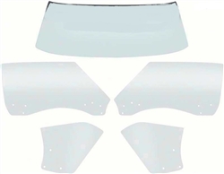 Image of 1968 - 1969 Firebird CLEAR CONVERTIBLE Glass Kit, 5 Pieces