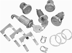 Image of 1968 Firebird Complete Locks Set with Original GM Octagon Head Style Keys