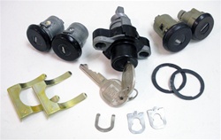 Image of 1986 - 1992 Firebird Locks Kit for Doors, Trunk, Rear Stowage and Floor Compartment