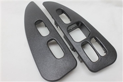 Image of 1993 - 1999 Door Panel Switch Trim Plates, Graphite Gray, Pair