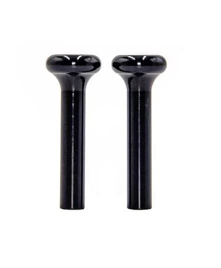 Image of 1968 - 1981 Firebird Black Anodized Finish Billet Aluminum Door Lock Knobs, Pair