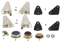 Image of 1968 - 1969 Firebird Door Window Glass Plates and Installation Kit