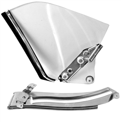 Image of 1967 - 1969 Firebird Quarter Window Glass Assembly Kit, Convertible Clear, Right Hand