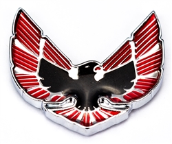 Image of 1976 - 1979 Firebird and Trans Am Quarter Sail Panel Bird Emblem with Chrome Inner Details, OE Style, Each