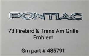 Image of 1973 Firebird and Trans Am Pontiac Grille Emblem, 485791