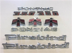 Image of 1968 Firebird 350 Complete Emblem Kit