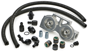 Image of 1970 - 1992 Firebird LS Swap Billet Dual Oil Filter Relocation Kit