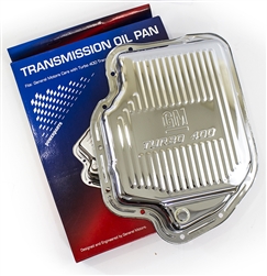 Image of Chrome Transmission Oil Pan, Turbo 400, Original AC Delco GM NOS