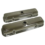 Image of 1967 - 1981 Firebird Custom Chrome Pontiac Engine Valve Covers Set Without Drippers