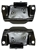 Image of 1967 - 1969 Pontiac Firebird V8 Engine Motor Mounts, Pair