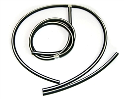 Image of 1969 Ram Air III or IV Air Cleaner White Striped Vacuum Hose Kit Set with Union
