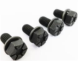 Image of 1967 - 1969 Engine Block Side Motor Mount Bolts Set, 8 Piece Kit OE Style Notched / Slotted head