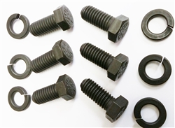 Image of 1980 - 1981 Engine Block Side Motor Mount Bolts Set, 8 Piece Kit OE Style Notched / Slotted head