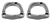 Image of Pontiac Firebird Exhaust Manifold Flanges, H.O. 3-Hole, Pair