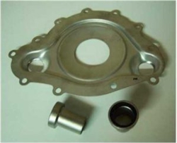 Image of 1969 - 1979 Pontiac Firebird Water Pump Divider Plate and Nipple Sleeve Inserts, 11 Bolt Stainless Steel
