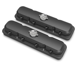Image of Pontiac Style Aluminum LS Valve Covers with Coil Mounting Base & Integrated Coil Cover, Satin Black Finish