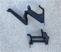 Image of 1977 - 1979 Firebird 350-403 Oldsmobile Air Conditioning Compressor Mounting Brackets Set, GM Used, 4 Pieces