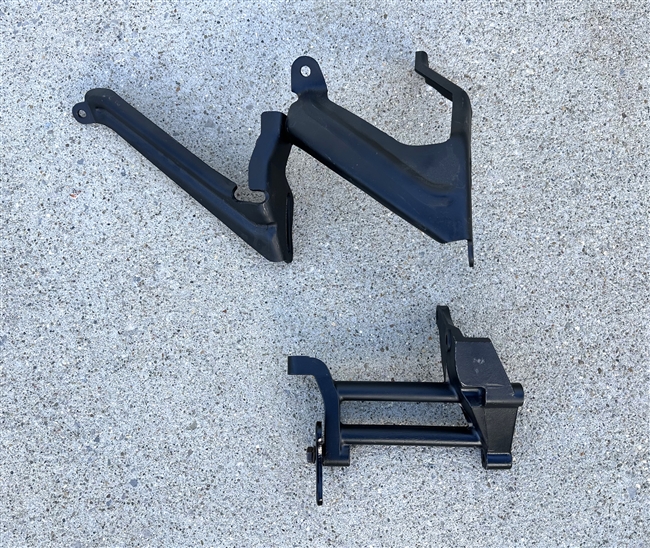 Image of 1977 - 1979 Firebird 350-403 Oldsmobile Air Conditioning Compressor Mounting Brackets Set, GM Used, 4 Pieces