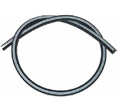 Image of Rubber Vacuum Hose with White Stripe, 5/32" Diameter, 2 Foot Length