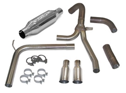 Image of 1998 - 2002 Firebird Firehawk Exhaust System, Loud Mouth 1 for LS1 with 3.5 Inch Slash Tips