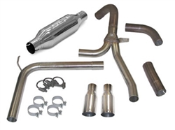Image of 1998 - 2002 Firebird Firehawk Exhaust System, Loud Mouth II for LS1 with 3.5 Inch Slash Tips