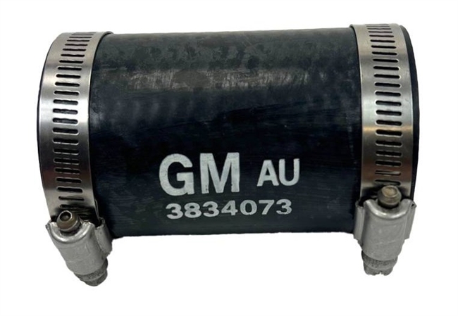 Image of 1967 - 1968 Firebird Fuel Gas Tank Filler Neck Hose with Clamps, 3834073 GM Markings