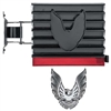 Image of the 1979-81 Firebird Trans Am Gas Fuel Door Cover and Silver Bird Emblem