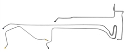 Image of 1977 - 1978 Firebird Fuel Emission Vent Vapor Tank Lines 3 Piece Set, Stainless Steel