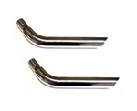 Image of Trans Am Style Exhaust Tips in Stainless Steel 2-1/2" Pipes - Pair