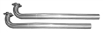Image of 1970 - 1981 Firebird 2.5â€ Downpipes for STANDARD Manifolds with (2) 2 Bolt Hole Flanges, Stainless Steel