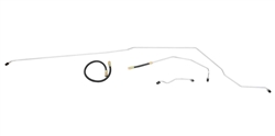 Image of 1988 - 1992 Firebird or Trans Am MAIN FUEL LINES from Gas Tank to Pump for Fuel Injected Engines, 4 Pieces OE Steel