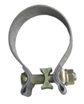 Image of Pypes Stainless Steel 2.5" x 1" Wide Tail Pipe and Tip Exhaust Band Clamp, Each