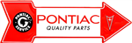 Image of Pontiac Service Quality Parts Arrow Head Metal Tin Sign