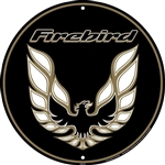 Image of Firebird Trans Am Round Bird Metal Tin Sign, 24" Diameter