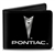 Image of Pontiac Arrowhead Black & Silver LEATHER Wallet