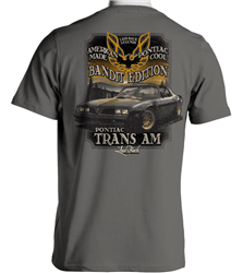 1977 Pontiac Firebird Three Trans Am T-Shirt with Bandit TA on back!