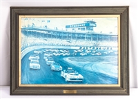 Image of 1981 Nascar Daytona Speedway Trans Am Pace Car Vintage Pontiac Dealership Showroom Picture