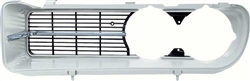 Image of 1967 Firebird LH 400 Grill with Die-Cast Chrome Strip, 9789374