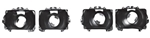 1977 - 1981 Firebird and Trans Am Headlight Headlamp Metal Bucket Bowl Set