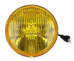 Image of 1970 - 1976 Firebird 7â€ Holley RetroBright LED Headlight Headlamp, Yellow Lens 5700K Bulb