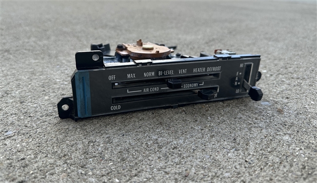 Image of 1977 - 1979 Firebird Heater Control Assembly With Air Conditioning, Used GM