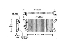 Image of 1973 - 1981 Firebird Condenser, w/ 6 Cylinder or Chevrolet V8 Engine