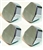 Image of 1969 Firebird Chrome Air Conditioning Heater Control Lever Knobs, Set of 4