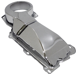 Image of 1967 - 1981 Firebird and Trans Am Chrome Heater Core Cover Box at Firewall for Cars W/O AC
