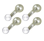 Image of 1968-1969 Clear Knob Window Cranks Set, Correct Exact Design